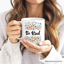 Carregar imagem no visualizador da galeria, Wildflowers Personalized Mug, Flowers Custom Gift with Name for Women
