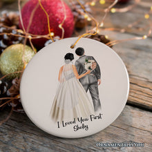 Carregar imagem no visualizador da galeria, Father and Daughter Wedding Bride Personalized Gift Ornament
