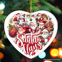 Carregar imagem no visualizador da galeria, A Celebration of Santa Claus Handcrafted Christmas Ornament
