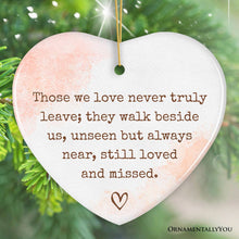 Carregar imagem no visualizador da galeria, Always Near and Dear Memorial Ornament, Unseen Yet Forever Loved Christmas Gift
