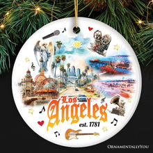 Carregar imagem no visualizador da galeria, Artistic Los Angeles Cultural Paintings Ornament, LA Traveler Gift Souvenir
