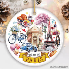 Carregar imagem no visualizador da galeria, Artistic Paris Culture and Landmarks Ornament, Classical France Christmas Souvenir Gift
