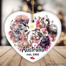 Carregar imagem no visualizador da galeria, Artistic and Colorful Australian Wildlife Ornament, Christmas Gift for Animal Lovers
