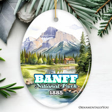 Load image into Gallery viewer, Banff National Park Paradise Ornament, Canada’s Natural Wonders Traveler Souvenir
