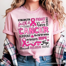 Carregar imagem no visualizador da galeria, Breast Cancer Awareness Ribbon T-Shirt, In October We Wear Pink Support Tee
