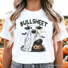 Load image into Gallery viewer, Bullsheet Halloween Bull T-Shirt, Hilarious Cow Tee for Trick-or-Treaters

