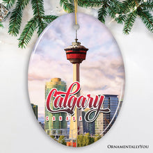 Carregar imagem no visualizador da galeria, Calgary Tower Art Ornament, Canada Christmas Gift
