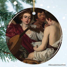 Carregar imagem no visualizador da galeria, Caravaggio Musicians Ornament, Famous Painting Christmas Decoration Souvenir
