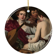 Carregar imagem no visualizador da galeria, Caravaggio Musicians Ornament, Famous Painting Christmas Decoration Souvenir
