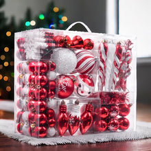 Load image into Gallery viewer, Christmas Paradise Ornament Bundle Mega Set, 155 Red and White Baubles with Many Themes
