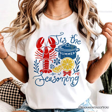 Carregar imagem no visualizador da galeria, Crawfish Boil Season Summer T-Shirt, Seafood Funny Retro Tee
