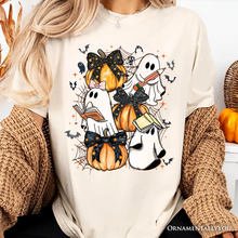 Load image into Gallery viewer, Cute Ghost Teacher Halloween T-Shirt, Retro Boo Spooky School Tee

