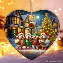 Load image into Gallery viewer, Delightful Victorian Chicken Carolers Ornament, Cozy Christmas Tree Decor

