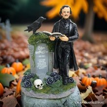 Load image into Gallery viewer, (Pre-Order) Edgar Allan Poe Handpainted 9&quot; Figurine, Horror Home Statue Decoration
