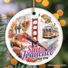 Load image into Gallery viewer, Elegant Cultural and Artistic San Francisco Ornament, California Traveler Souvenir Gift
