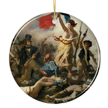 Carregar imagem no visualizador da galeria, Eugene Delacroix the Liberty Leading the People Ornament, Famous Painting Christmas Decoration Souvenir
