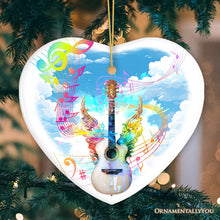 Carregar imagem no visualizador da galeria, Harmonious Music from a Guitar Ornament, Colorful and Musical Souvenir, Musician Gift
