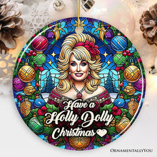 Carregar imagem no visualizador da galeria, Have a Holly Dolly Christmas Ornament, Marvelous Country Keepsake
