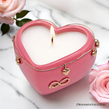 Carregar imagem no visualizador da galeria, Heart Shaped Eternal Love Candle, Romantic Rose Scented Gift with Pendant for Her
