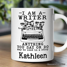 Load image into Gallery viewer, I Am A Writer Personalized Mug, Book Lover Gift With Custom Name

