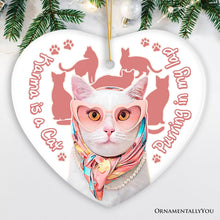 Load image into Gallery viewer, Karma is a Cat Funny Ornament, Christmas Gift for Cat Lovers
