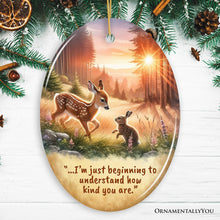 Carregar imagem no visualizador da galeria, Kindness in Your Heart Ornament, Bambi's Gentle Lesson Christmas Gift

