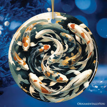 Carregar imagem no visualizador da galeria, Koi Fish Contemporary Art Ceramic Ornament, Elegant Painting Decor And Souvenir

