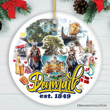 Carregar imagem no visualizador da galeria, Majestic Denmark Landmarks Ornament, Scandinavian Heritage Christmas Gift and Copenhagen Souvenir
