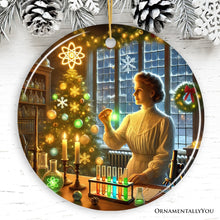 Carregar imagem no visualizador da galeria, Marie Curie Christmas Ornament, Physicist and Chemist Student and Teacher Gift
