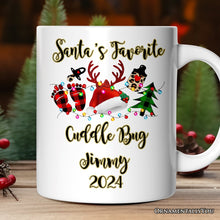Carregar imagem no visualizador da galeria, Personalized Mug Baby Christmas Buffalo Plaid Gift
