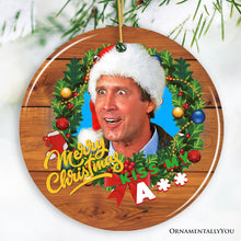 Cargar imagen en el visor de la galería, Merry Christmas Kiss My Ass Funny Clark Griswold Christmas Ornament
