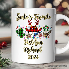 Carregar imagem no visualizador da galeria, Personalized Mug Buffalo Plaid Gunslinger Western Cowboy Style Christmas
