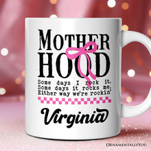 Carregar imagem no visualizador da galeria, Motherhood Personalized Mug, Mom Gift With Custom Name
