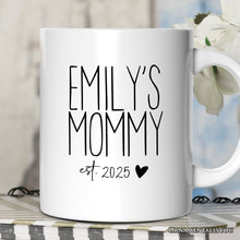Carregar imagem no visualizador da galeria, New Mom Personalized Mug, Blessed Mommy Gift With Custom Name and Year
