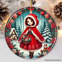 Carregar imagem no visualizador da galeria, Red Riding Hood Christmas Ornament, Beautiful Fairytale Princess Christmas Gift and Decor
