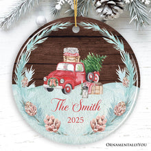 Carregar imagem no visualizador da galeria, Rustic Vintage Personalized Family Ornament
