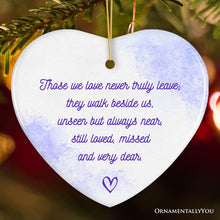 Load image into Gallery viewer, Unseen Yet Forever Close Ornament, Heartfelt Christmas Remembrance Gift
