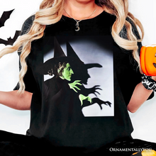 Load image into Gallery viewer, Vintage Wicked Witch of the West Graphic T-Shirt, Wizard of Oz Halloween Tee
