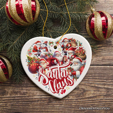 Carregar imagem no visualizador da galeria, A Celebration of Santa Claus Handcrafted Christmas Ornament
