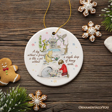 Load image into Gallery viewer, A Day Without a Friend is Empty Like a Pot Without Honey Quote Ornament, Pooh and Friends Sentimental Christmas Gift
