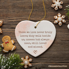 Carregar imagem no visualizador da galeria, Always Near and Dear Memorial Ornament, Unseen Yet Forever Loved Christmas Gift
