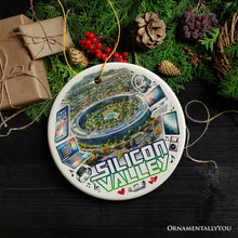 Carregar imagem no visualizador da galeria, Artistic Silicon Valley Ceramic Ornament, Gift for Technology Enthusiast
