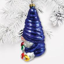 Cargar imagen en el visor de la galería, Bingo Gnome Glass Christmas Ornament
