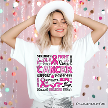 Carregar imagem no visualizador da galeria, Breast Cancer Awareness Ribbon T-Shirt, In October We Wear Pink Support Tee
