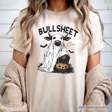 Load image into Gallery viewer, Bullsheet Halloween Bull T-Shirt, Hilarious Cow Tee for Trick-or-Treaters
