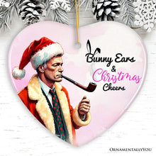 Carregar imagem no visualizador da galeria, Bunny Ears &amp; Christmas Cheers Ornament, Playboy Holiday Humor
