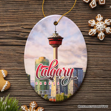 Carregar imagem no visualizador da galeria, Calgary Tower Art Ornament, Canada Christmas Gift
