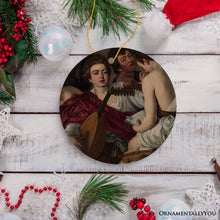 Carregar imagem no visualizador da galeria, Caravaggio Musicians Ornament, Famous Painting Christmas Decoration Souvenir
