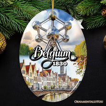 Load image into Gallery viewer, Charming Belgium Christmas Ornament, Iconic Landmarks and Cultural Heritage Gift for Travel Lovers
