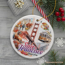 Load image into Gallery viewer, Elegant Cultural and Artistic San Francisco Ornament, California Traveler Souvenir Gift
